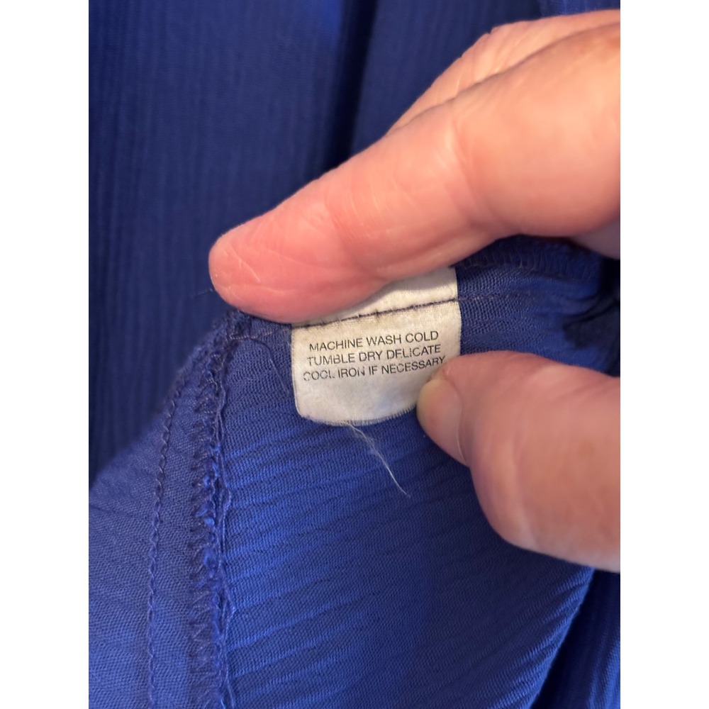 Alfred Dunner Womens 3 Piece Set Royal Blue Cardigan Vest Pants Size 18W - Picture 4 of 8